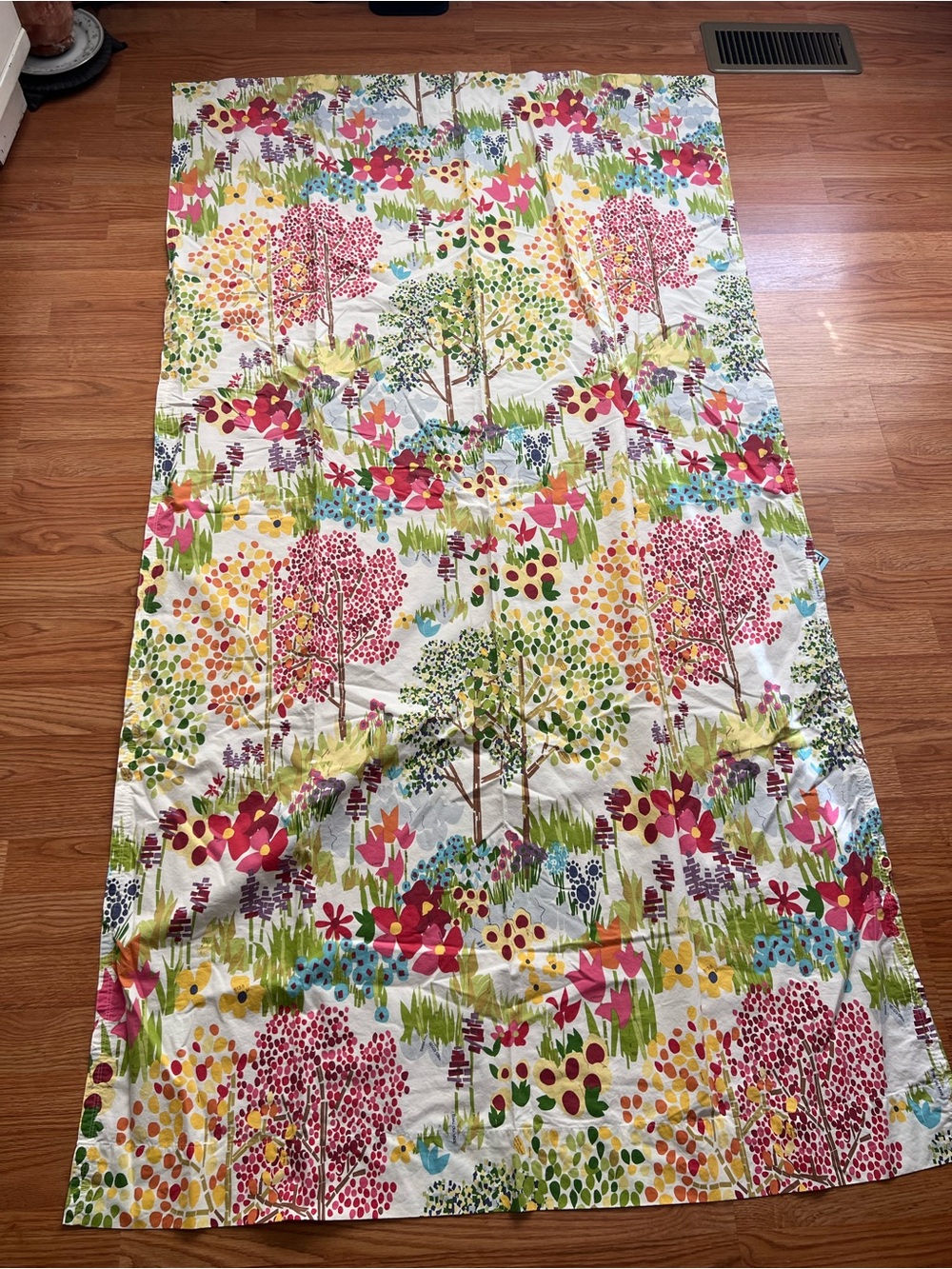 Pottery Barn Woodland Trees Paint by Number Curtains Set of 2
